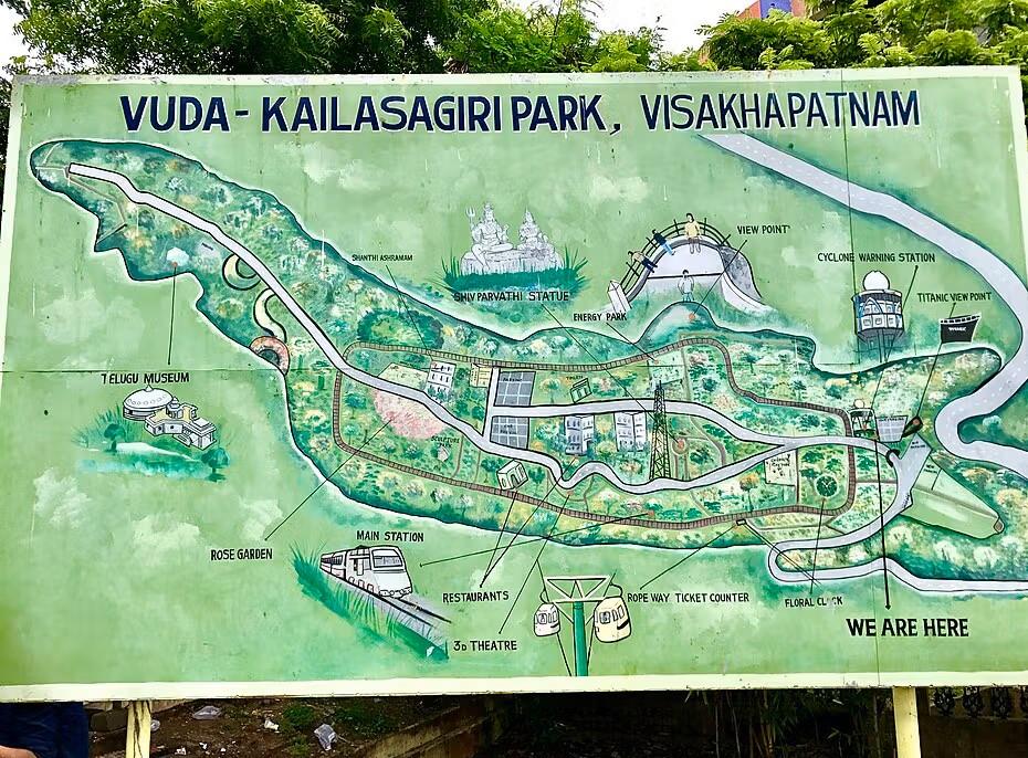 Kailasagiri park map