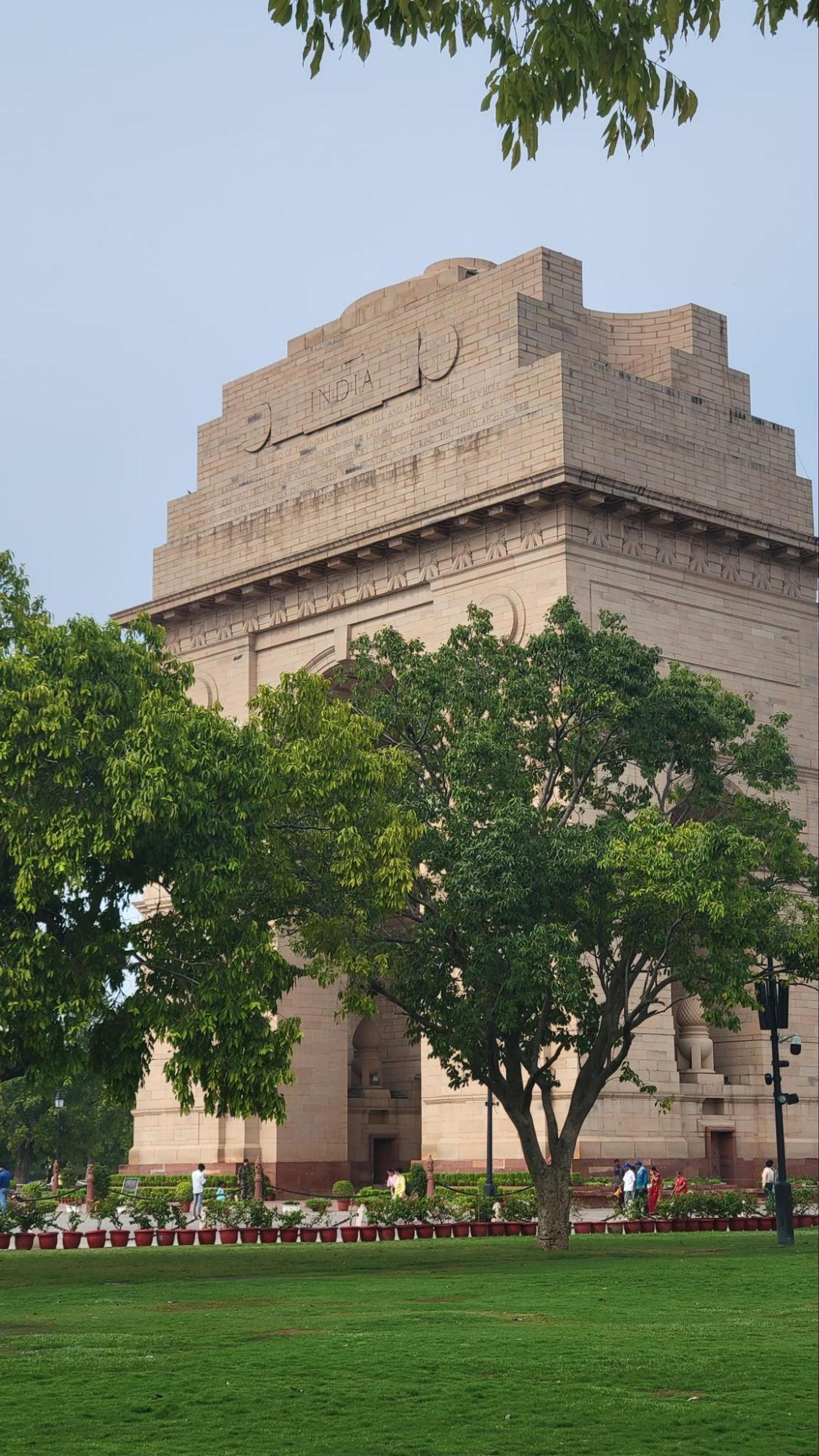 Side Angle of the Magnificent India Gate