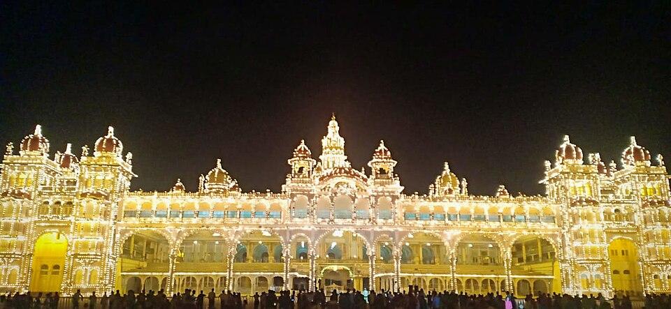 Mysore Palace at Night