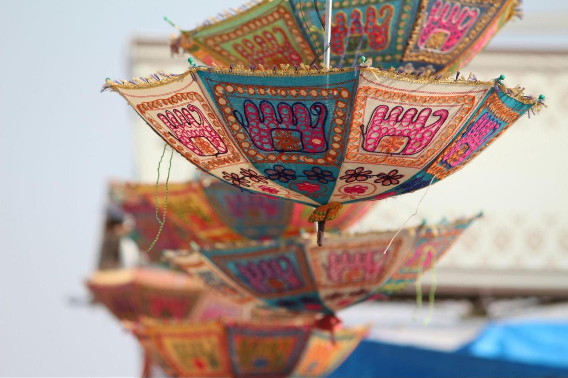 Gujarati-style umbrella