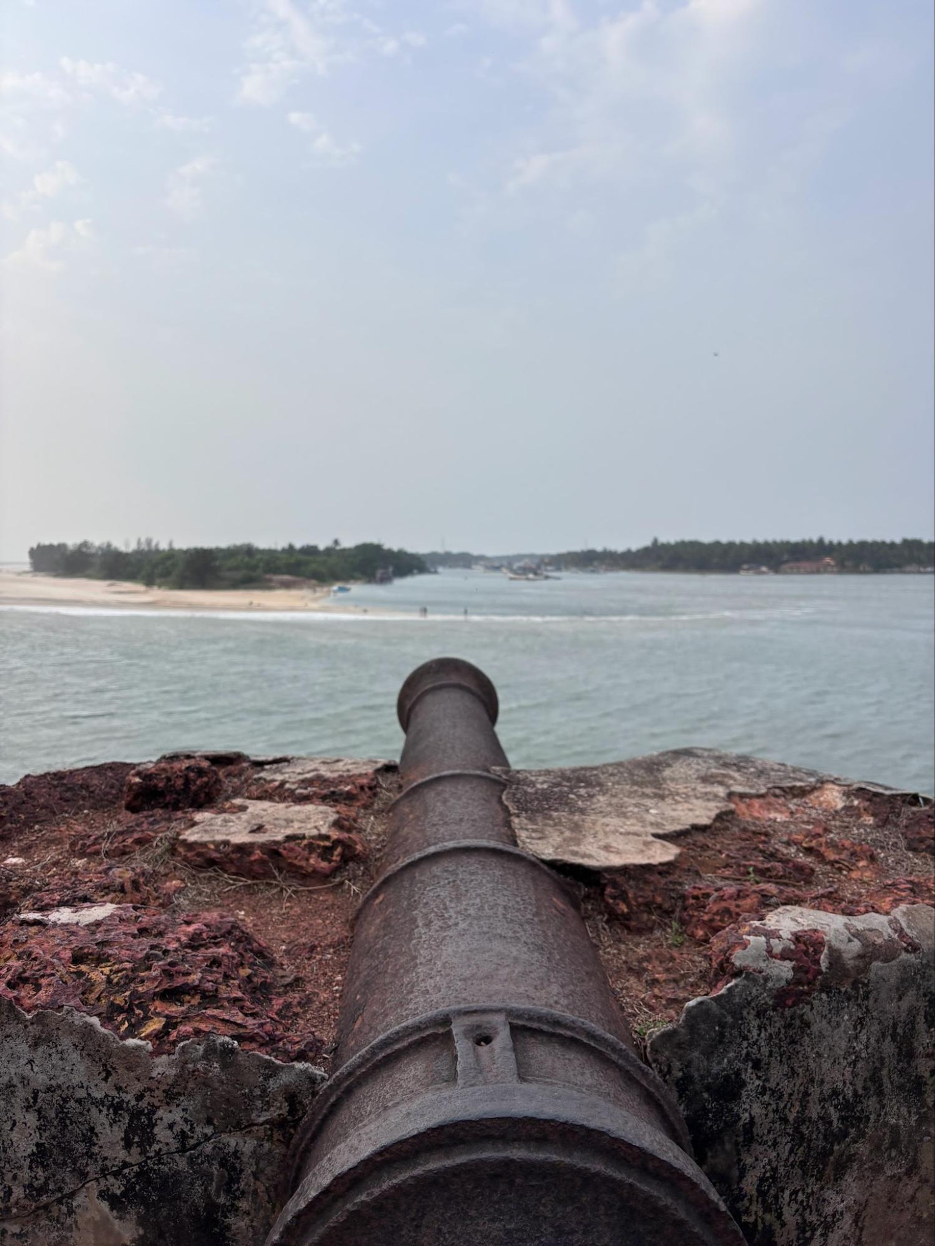 Rusted Artilery from Cabo de Rama Fort