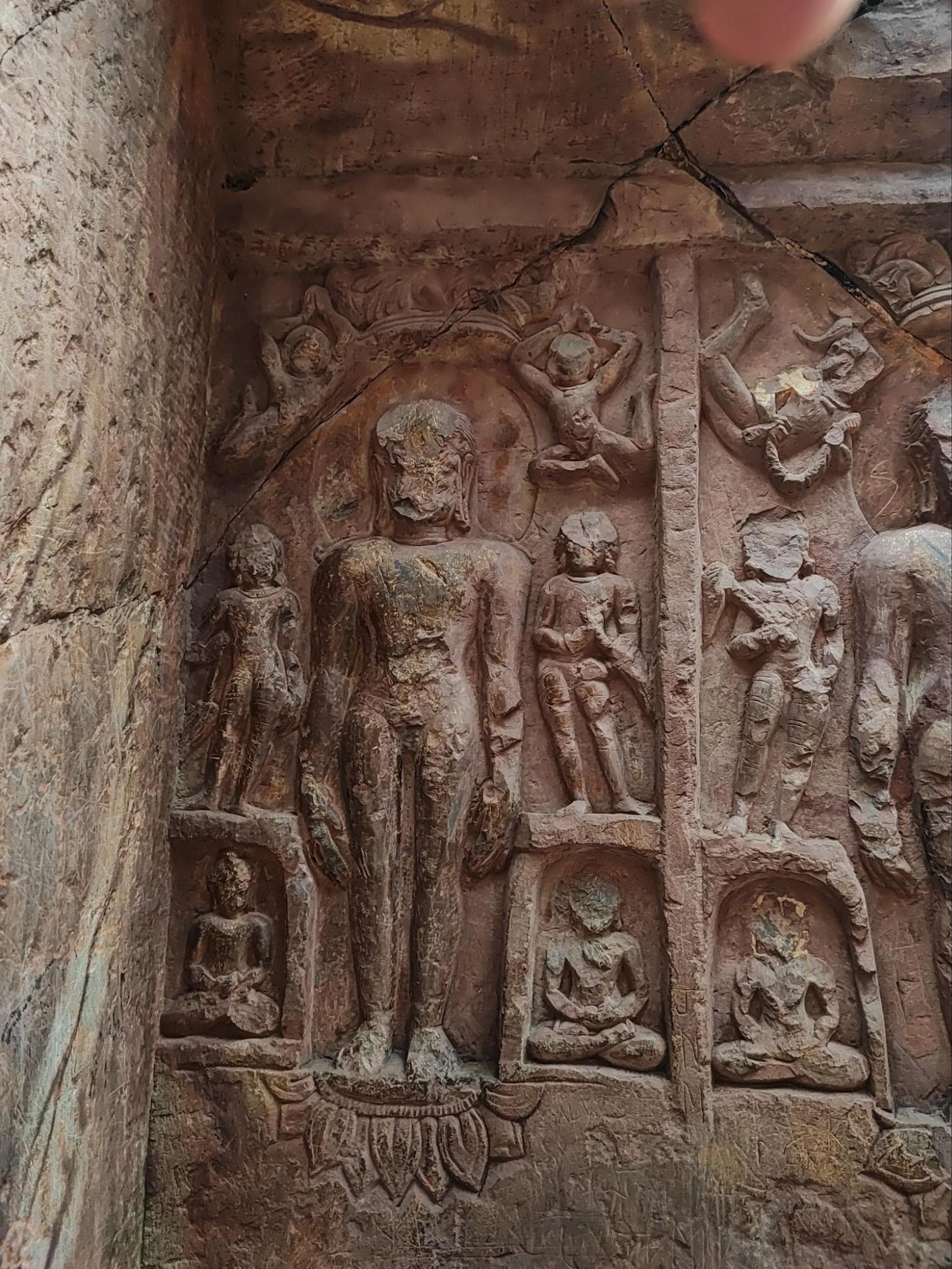 Inscription in Son Bhandar Cave
