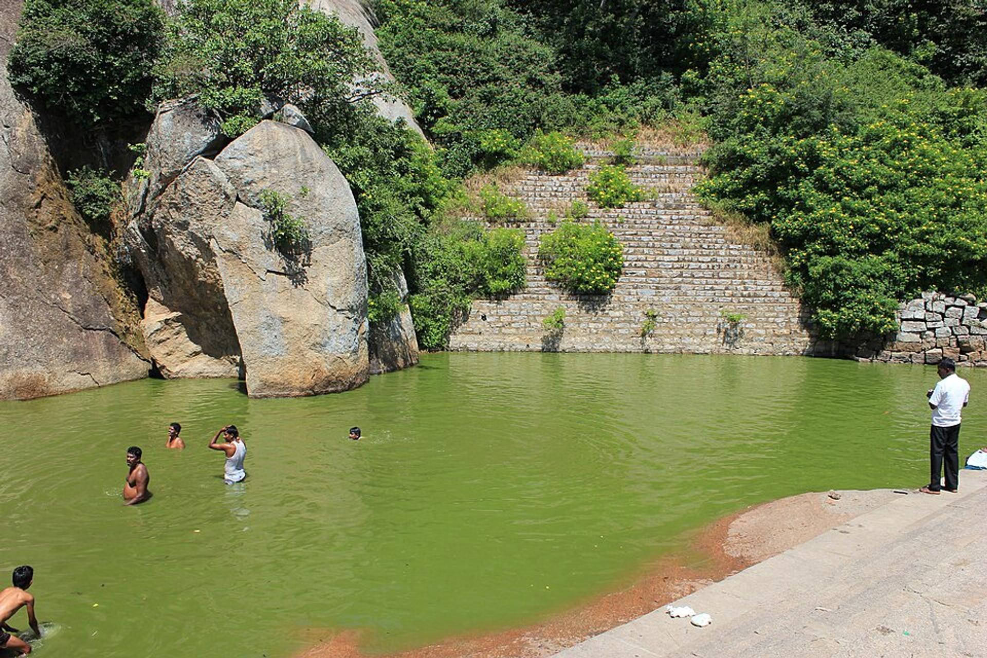 Natural Bathing Pond at Yoga Narasimha Temple, Karnataka