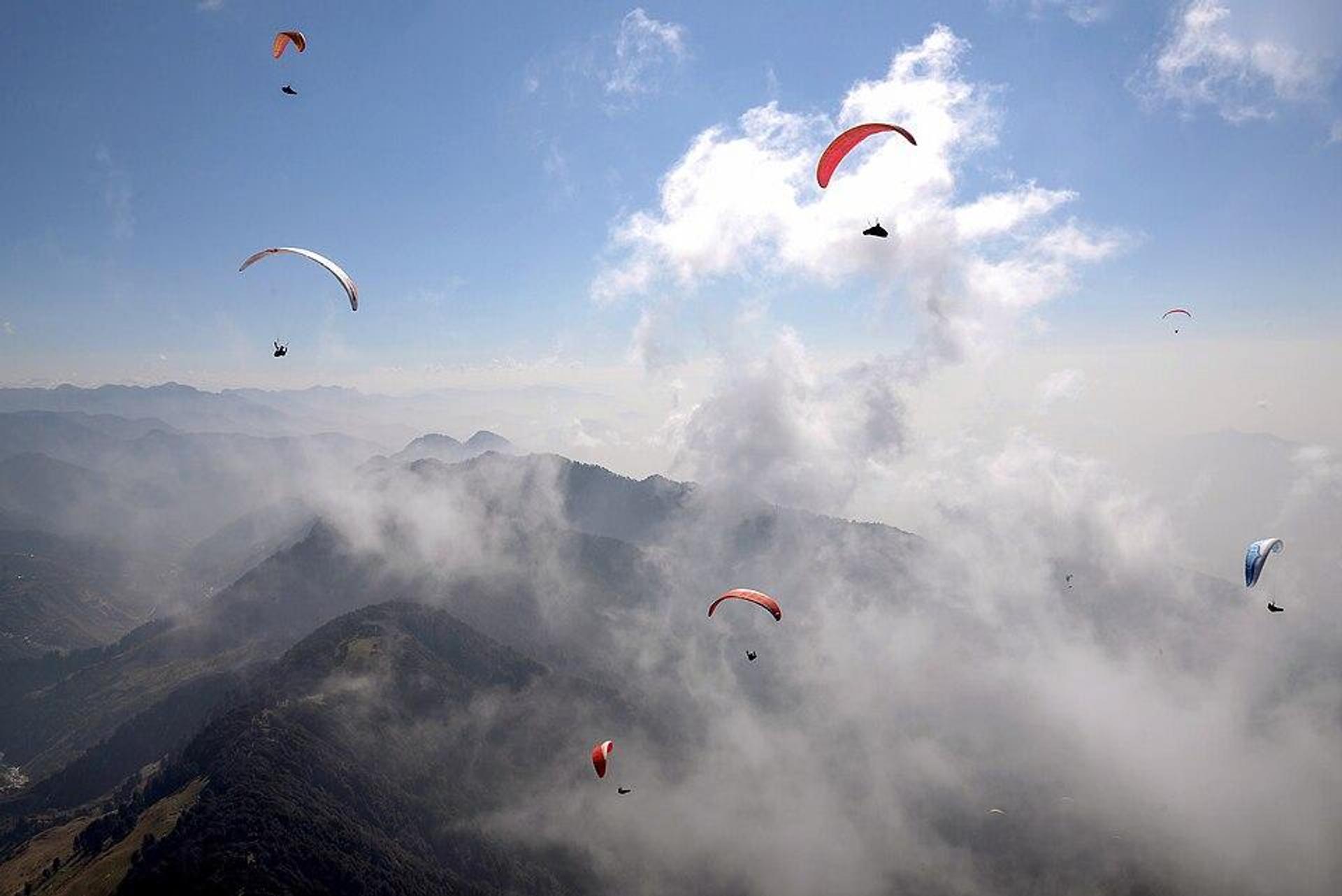 Paragliding at Bir
