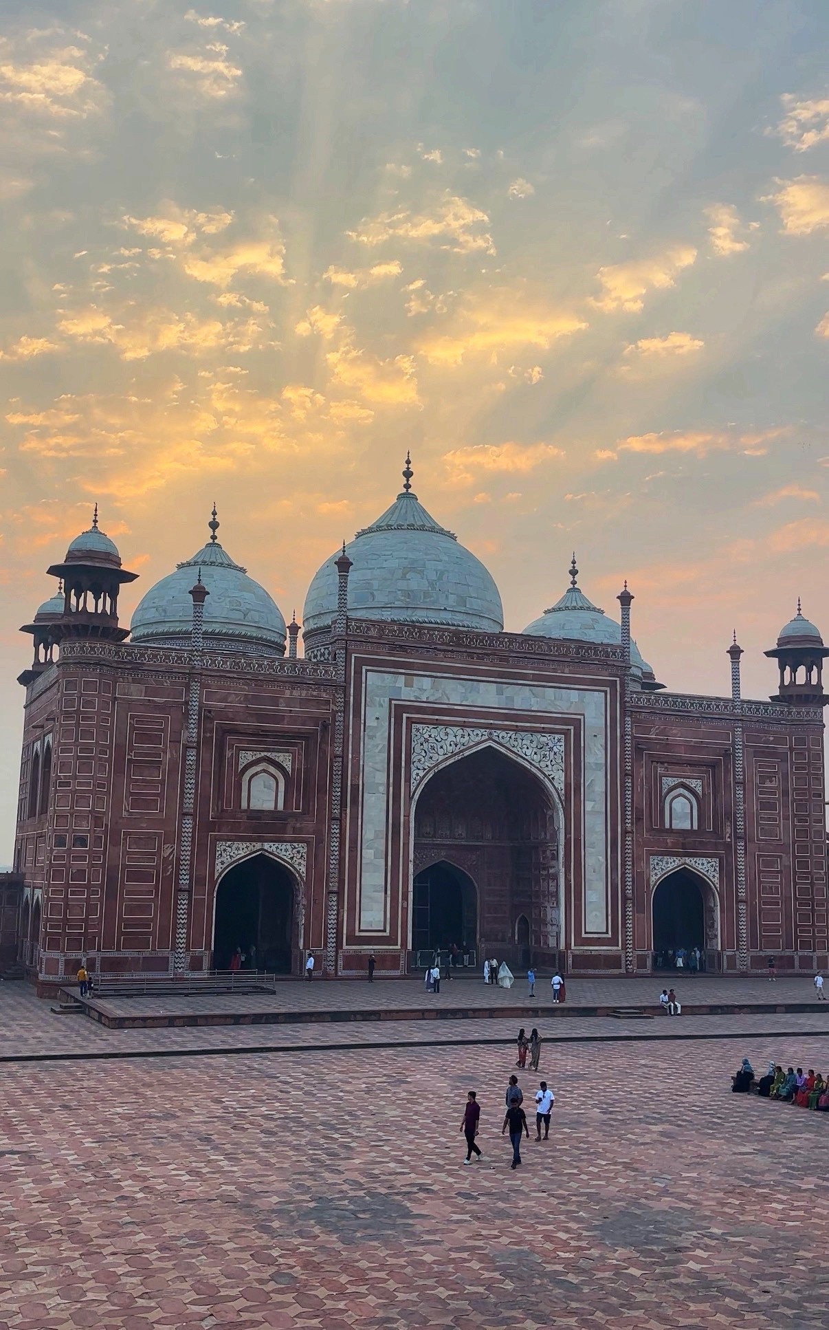 Entrance of the Majestic Taj Mahal