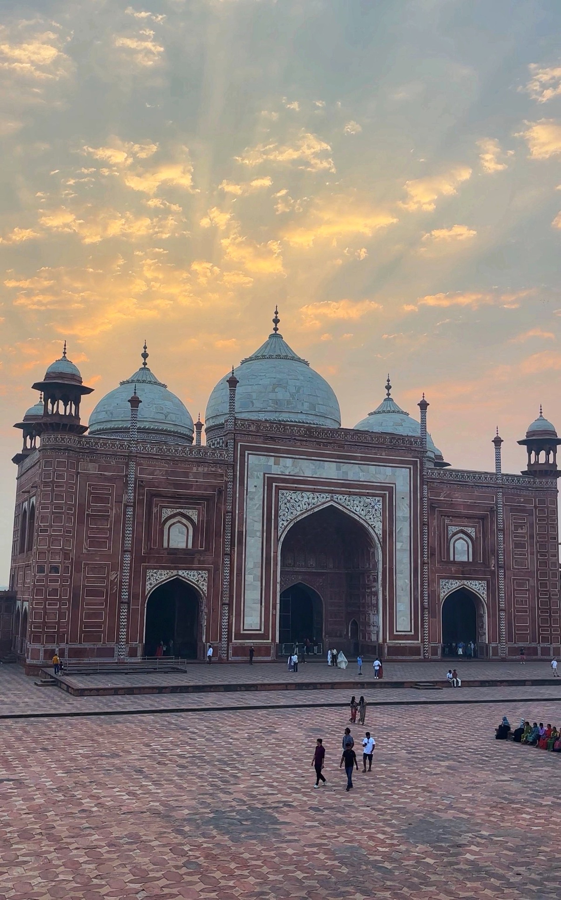 Entrance of the Majestic Taj Mahal