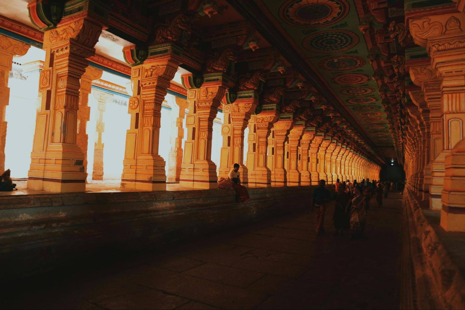 Corridors of Ramanathaswamy Temple