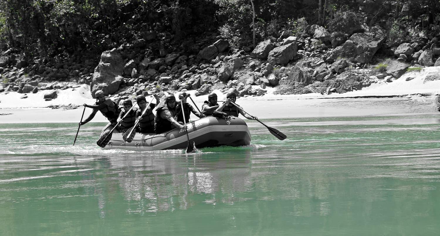 River rafting in Ganges