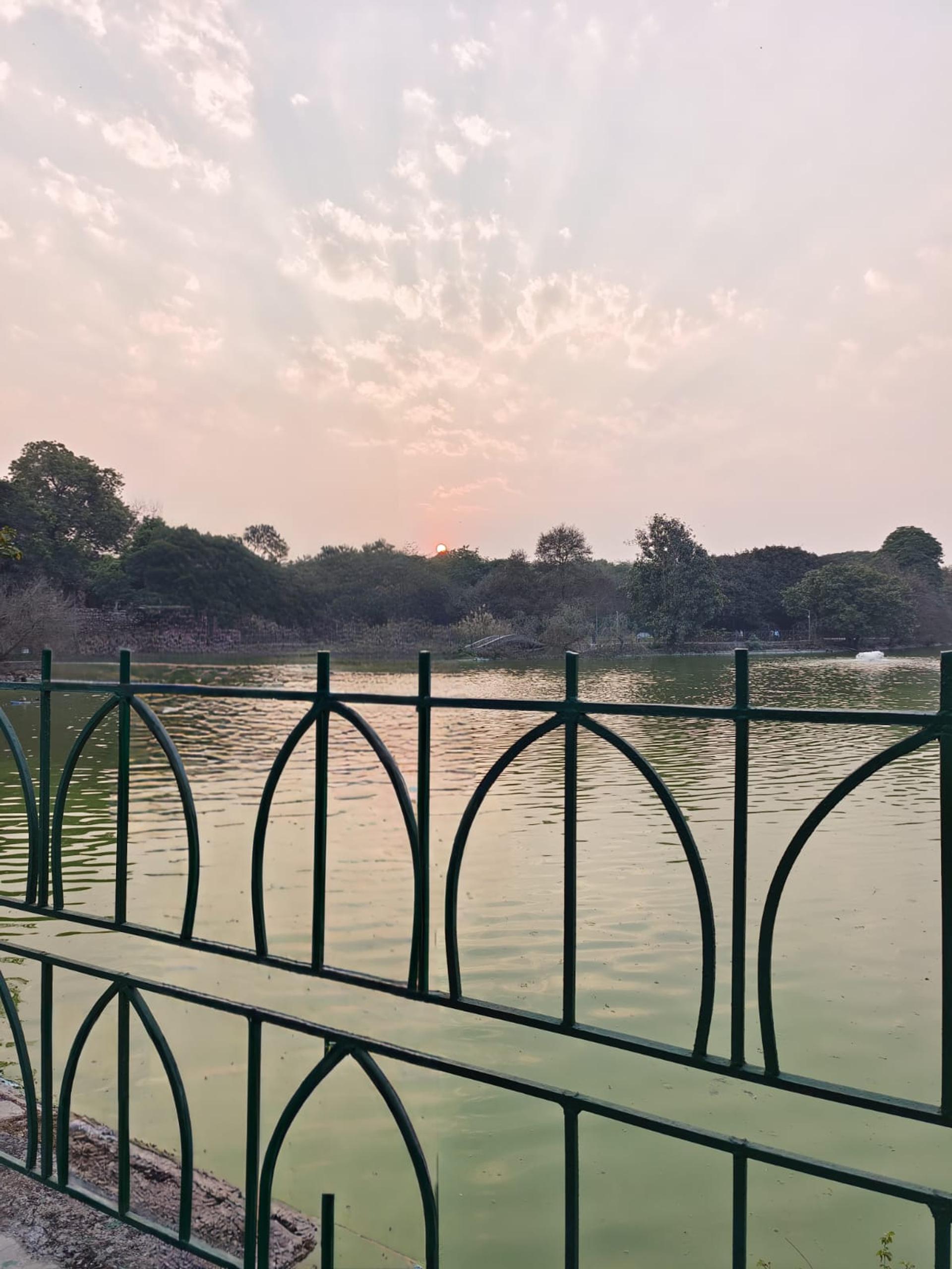 Lake view during sunset at Deer Park