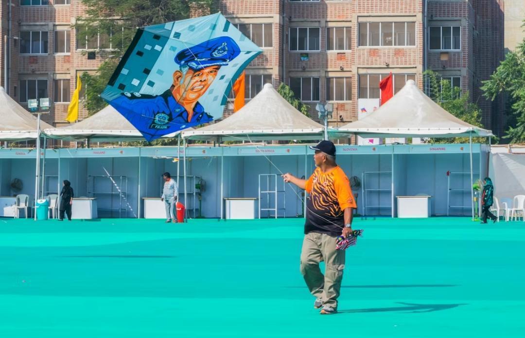 View from International Kite Festival, Ahmedabad
