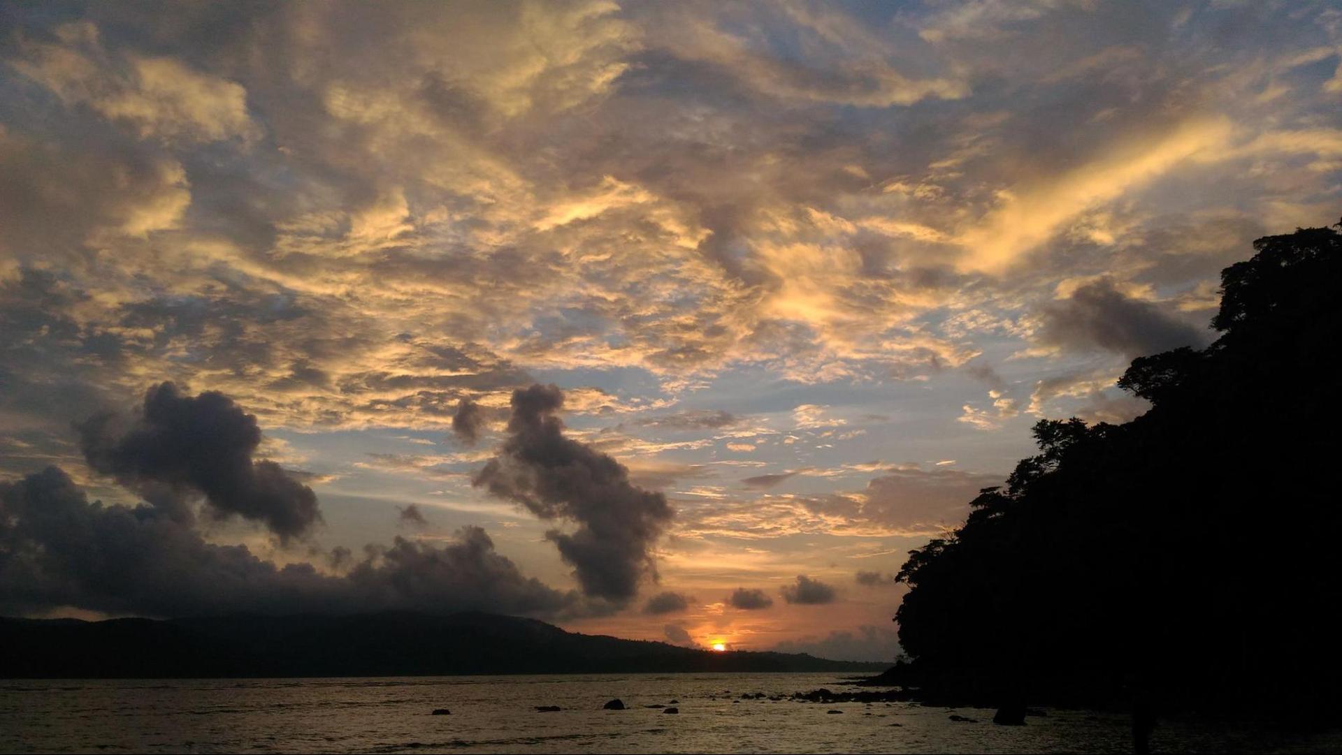 Sunset at Chidiya Tapu beach