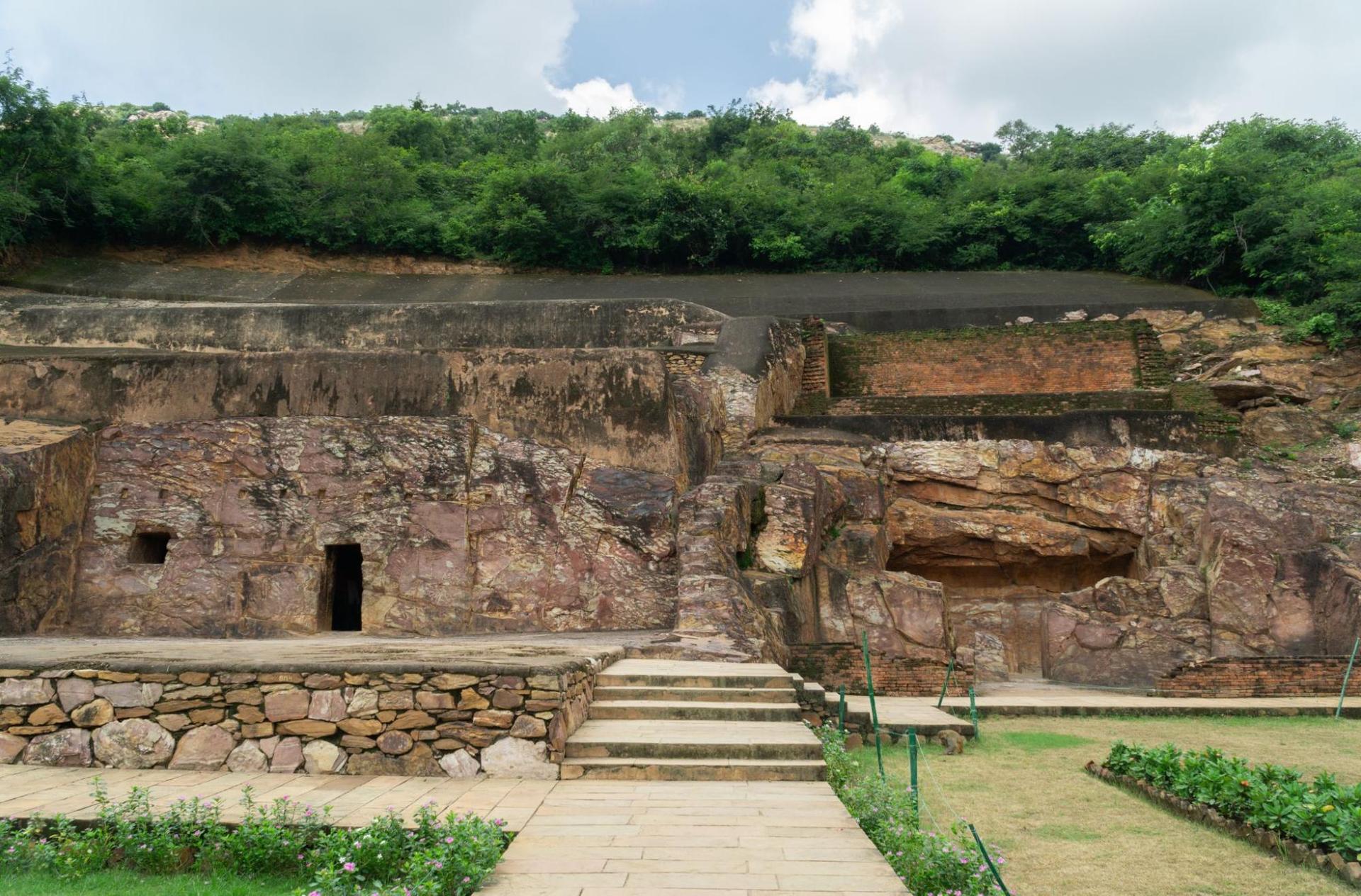 Son Bhandar Caves from outside
