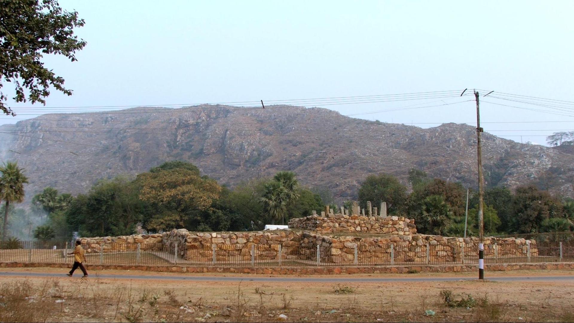 Ajatashatru stupa at Rajgir