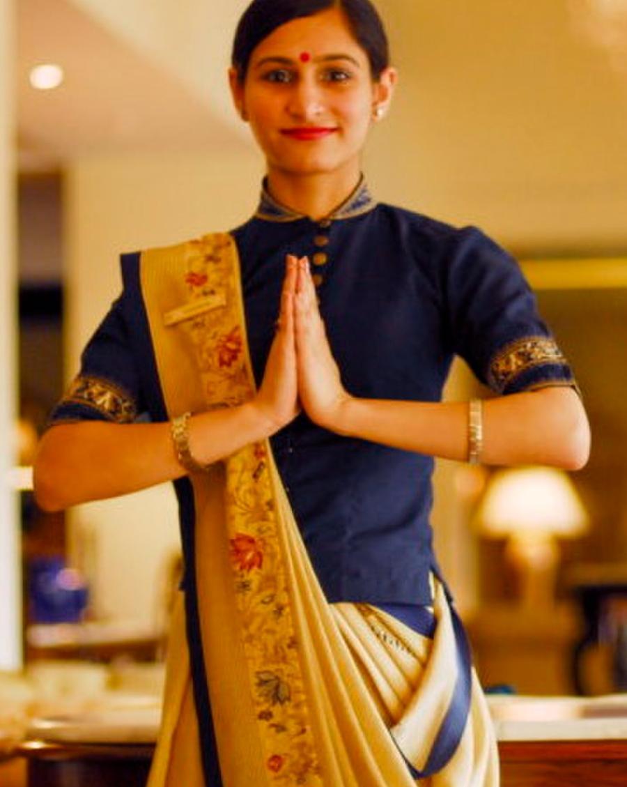 Indian welcoming gesture “Namaste”