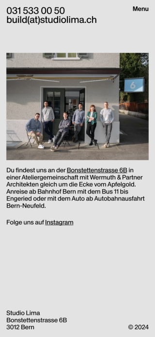 Studio Lima Contact mobile