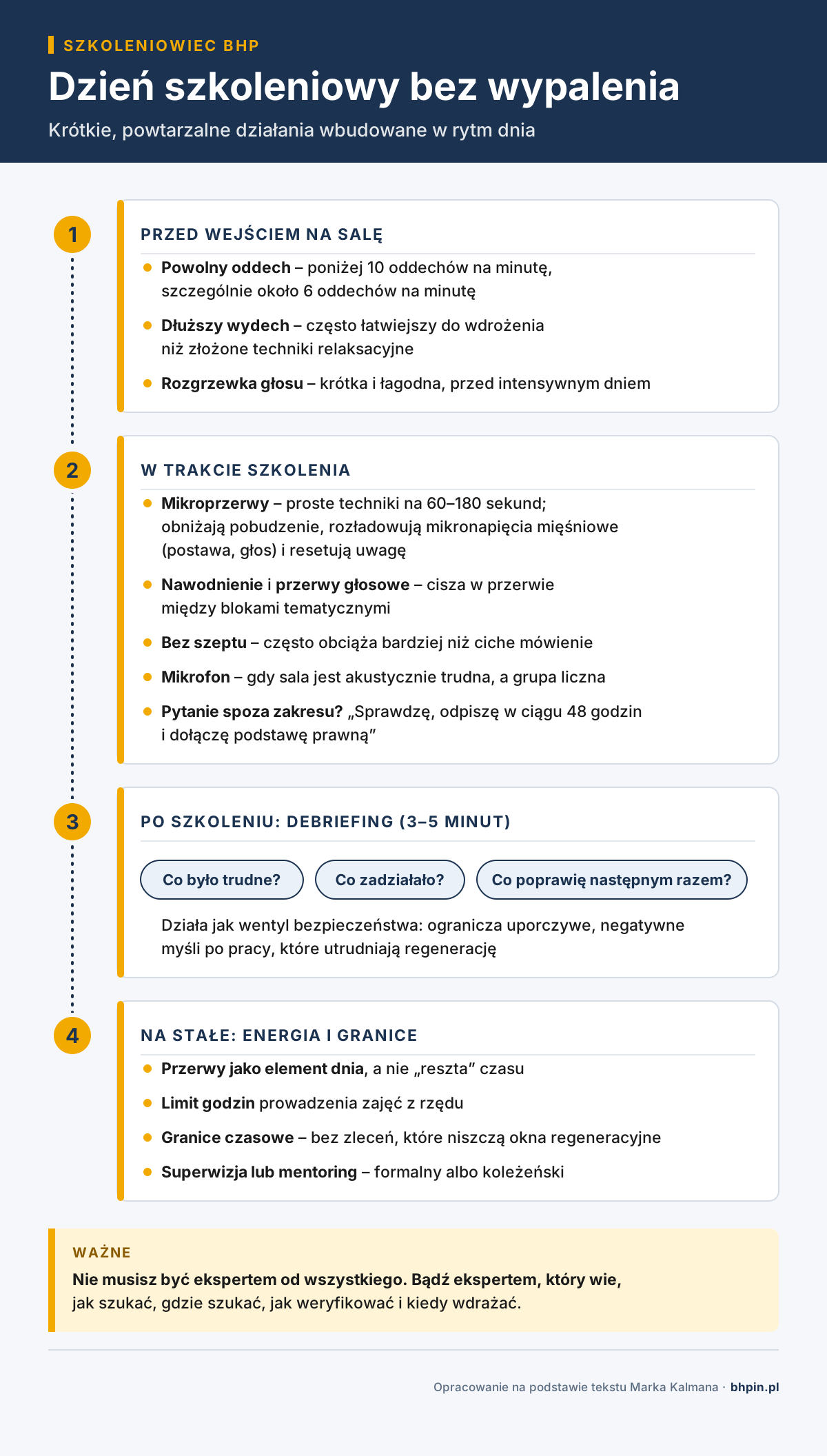 Dzień szkoleniowy bez wypalenia