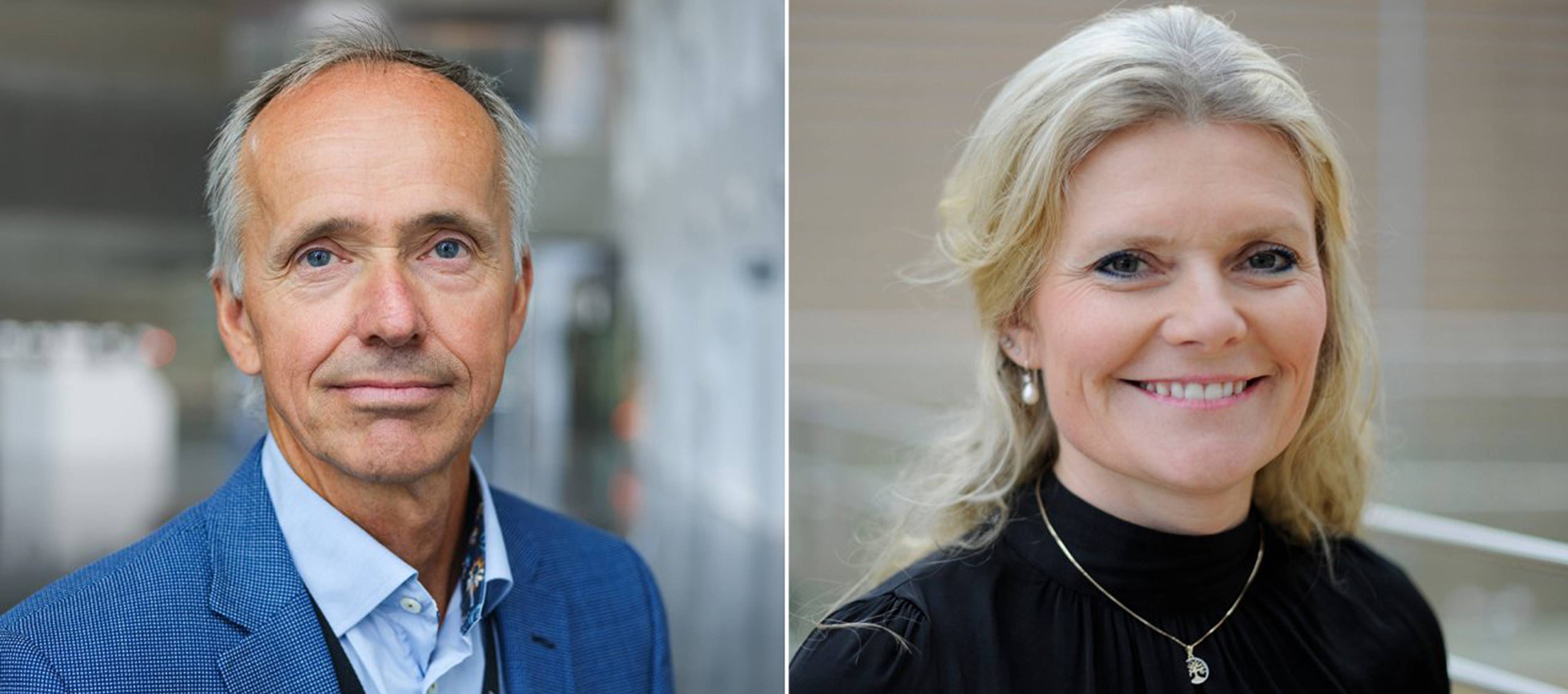 Sverre Overå (links), Northern Lights-Projektleiter, und Peggy Krantz-Underland, Equinor’s Chief Procurement Officer.