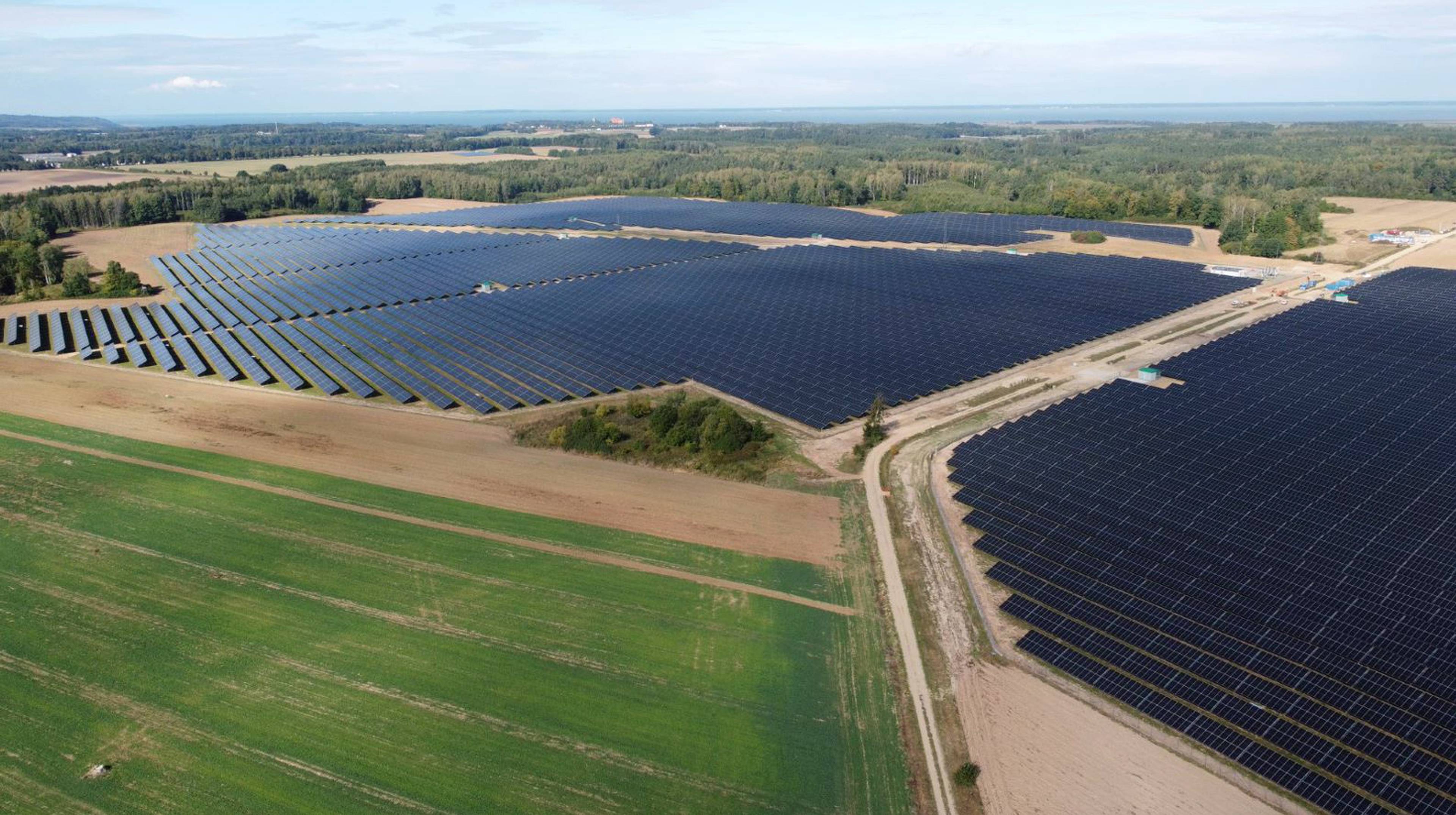 The Stępień solar plant in Poland.