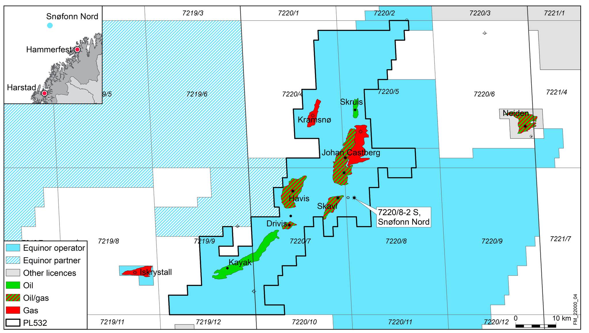 New oil discovery - Barents Sea - near the Johan Castberg field - Equinor