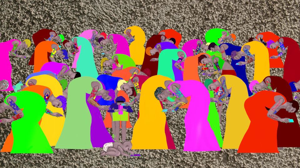 Meeting Point Wall - we have nothing to say to each other