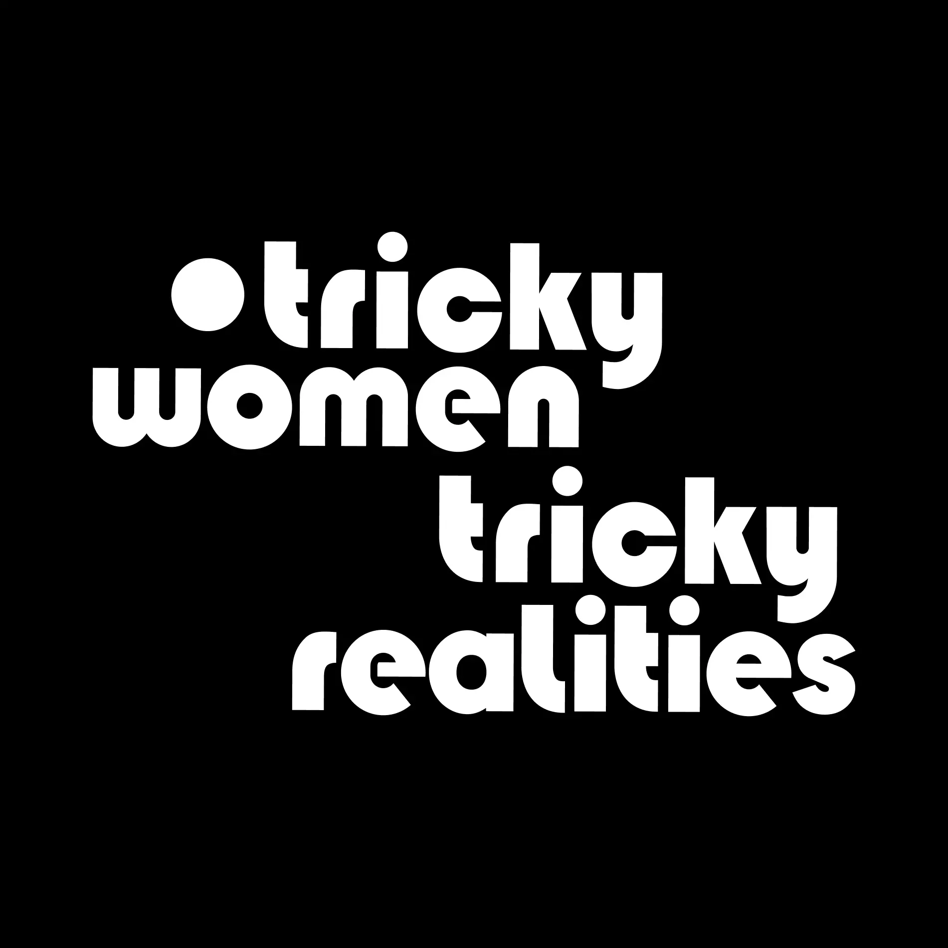 White Logo on Black Background