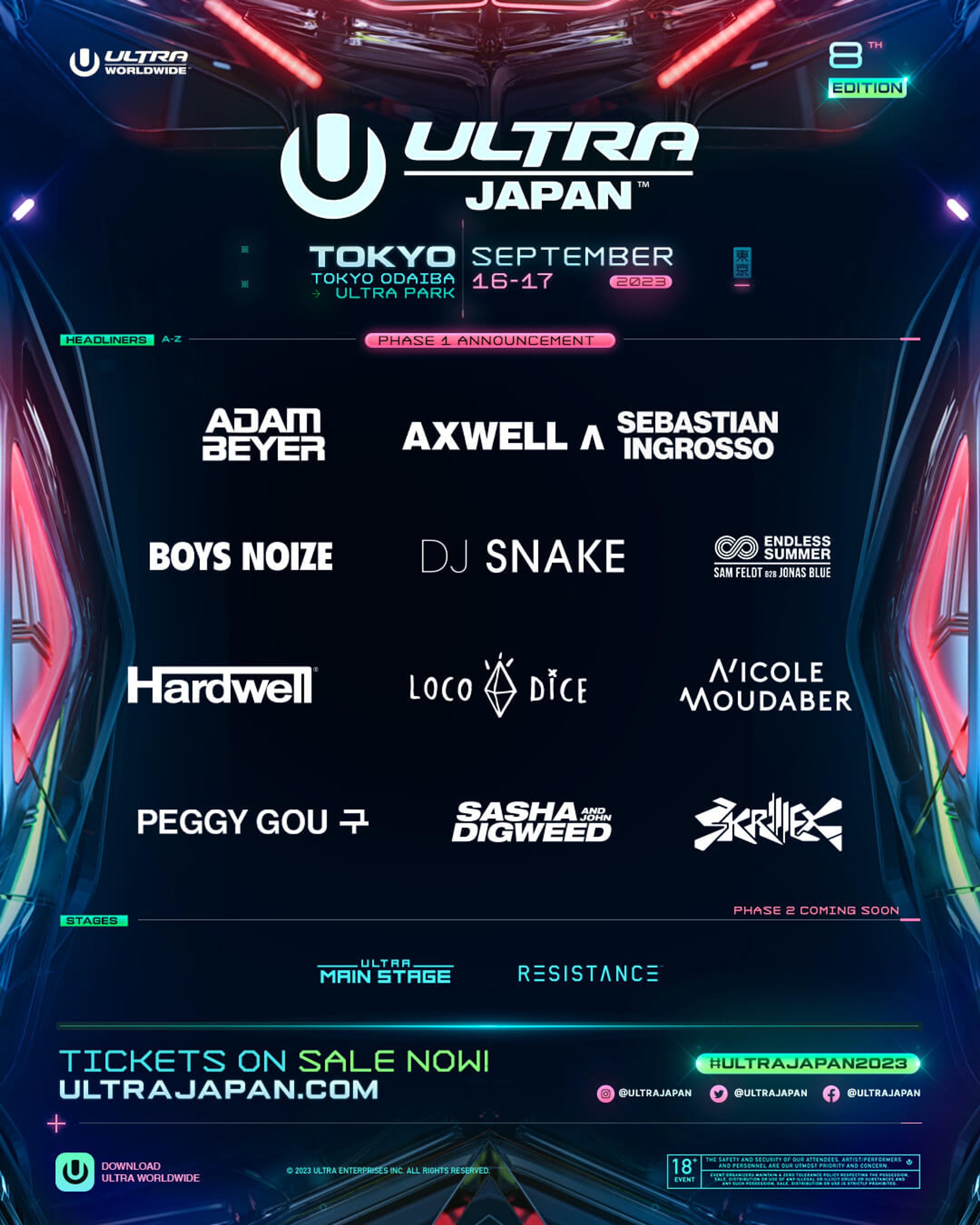 Ultra Japan Unveiled 1st Phase Lineup!
