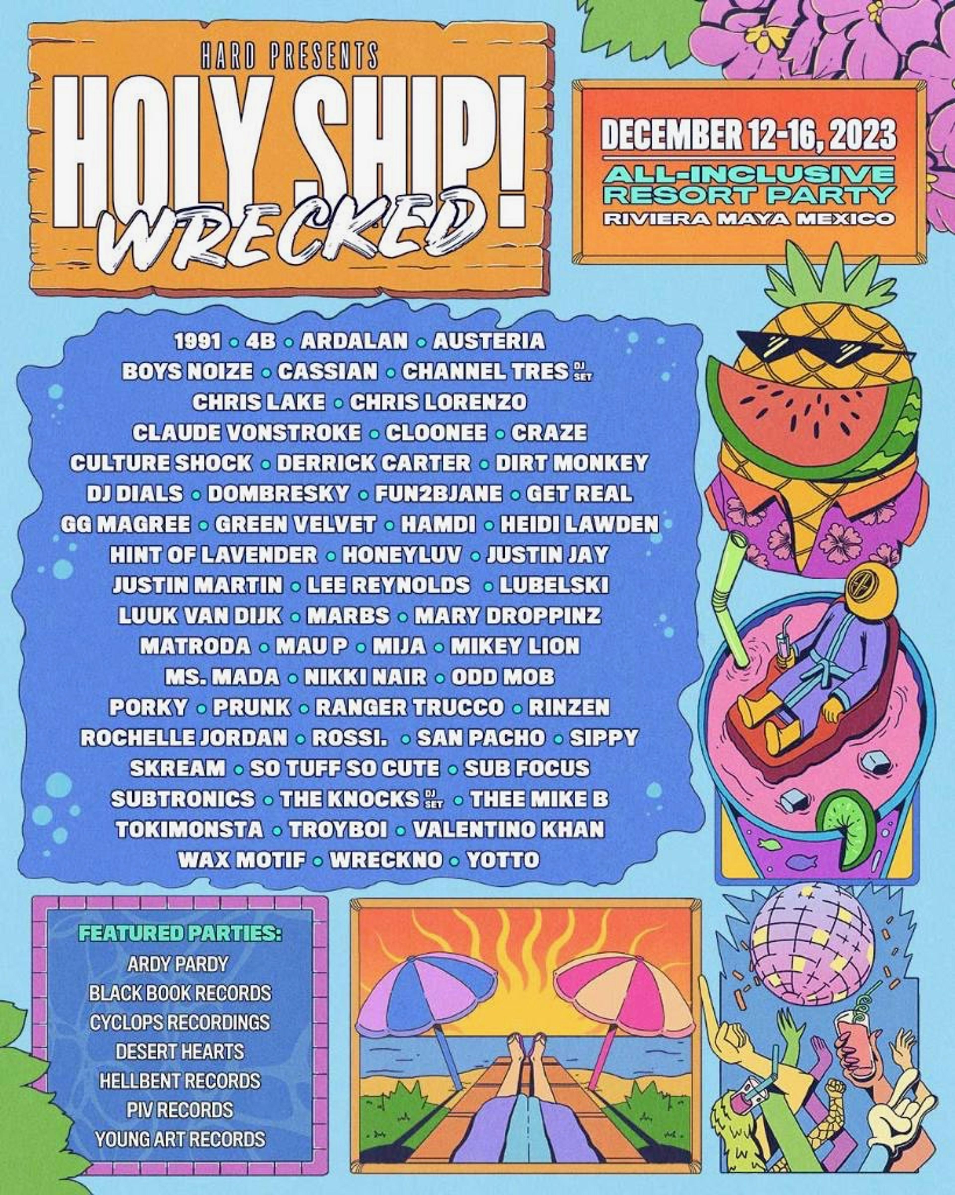 Holy Ship!Wrecked Line Up Announcement