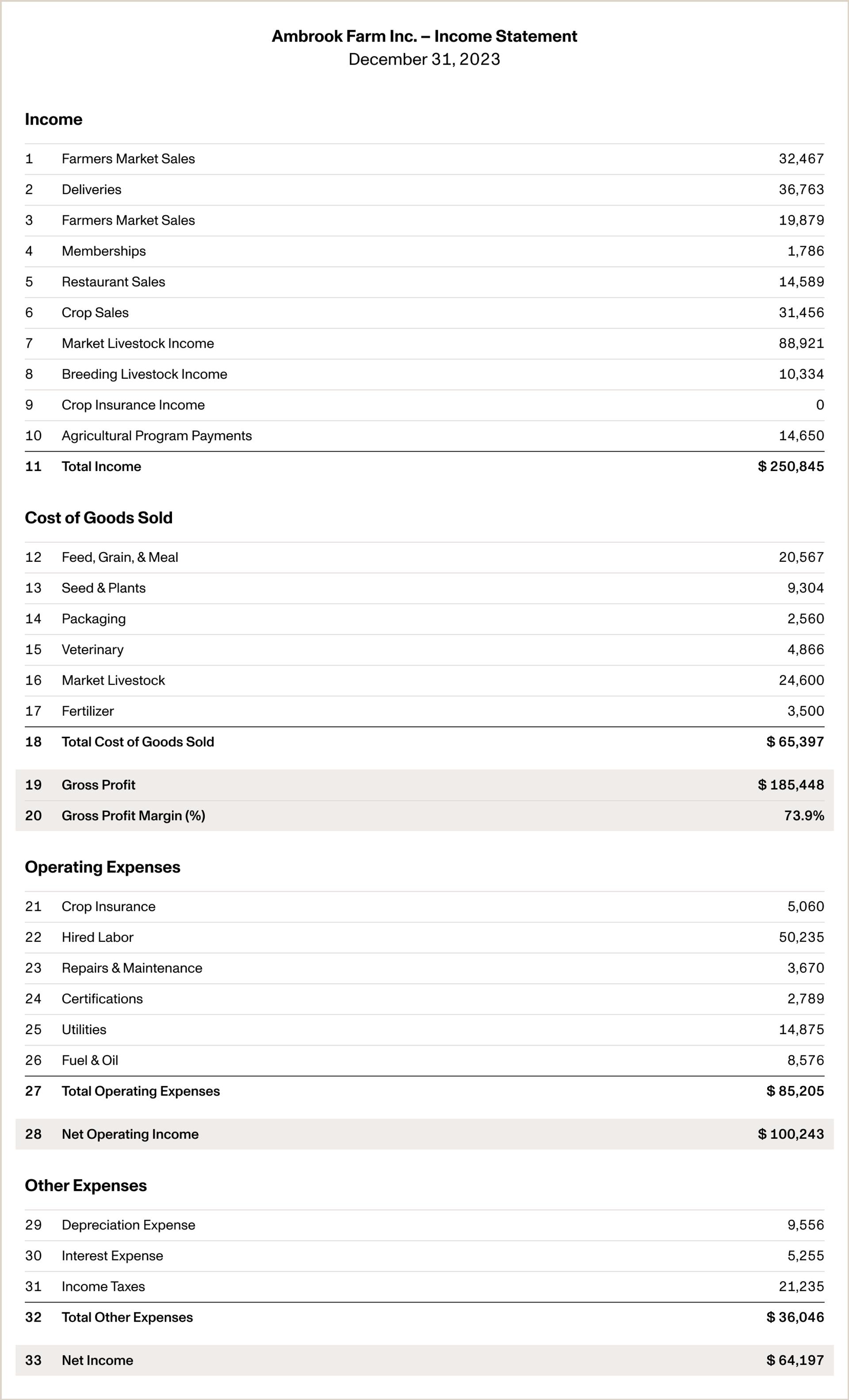 How to Read an Income Statement - Ambrook
