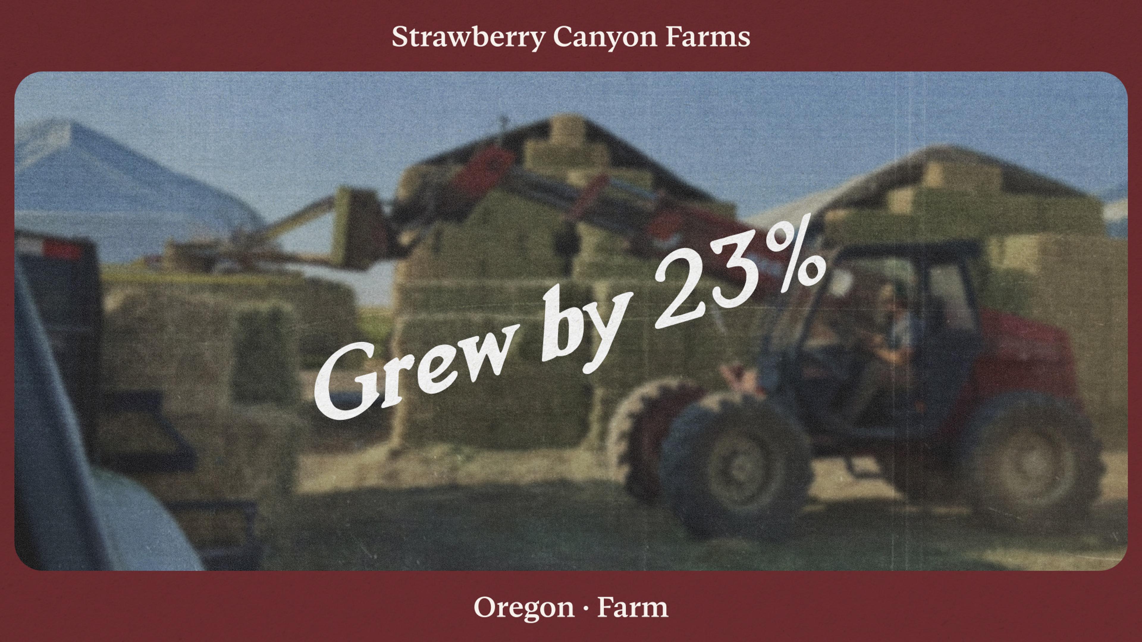 How Strawberry Canyon Farms grew by 23%