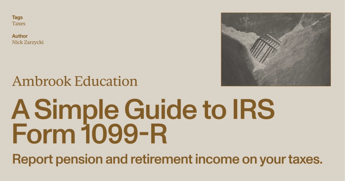 Form 1099 R Format IRS Form 1099-R: How to Report Pension and Retirement Income - Ambrook