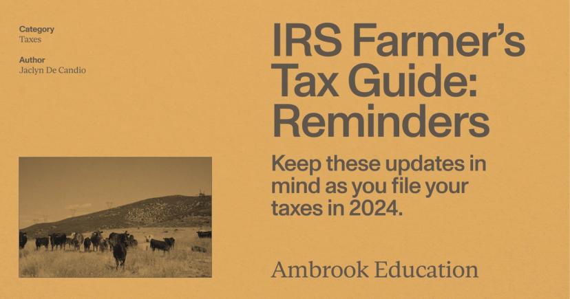 Farm Tax Deduction Checklist - Ambrook