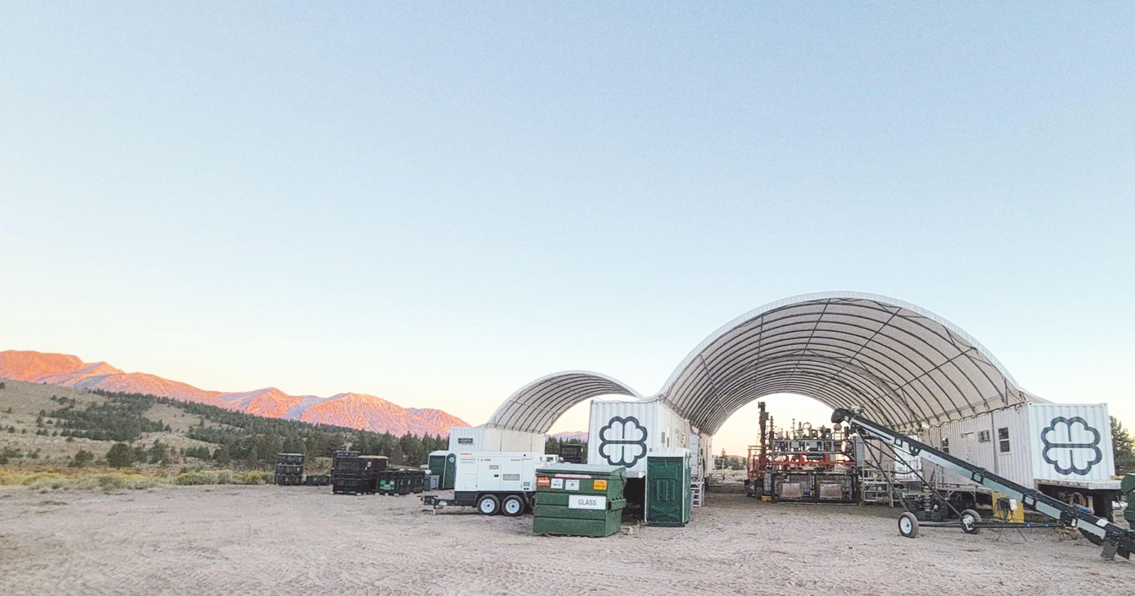  A mobile deployment in Inyo National Forest in the Eastern Sierra Nevada where Charm turned leftover trees and other debris from forest-thinning operations into bio-oil. 