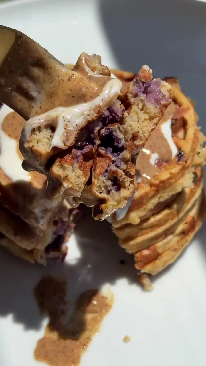 Blueberry Collagen Waffles
