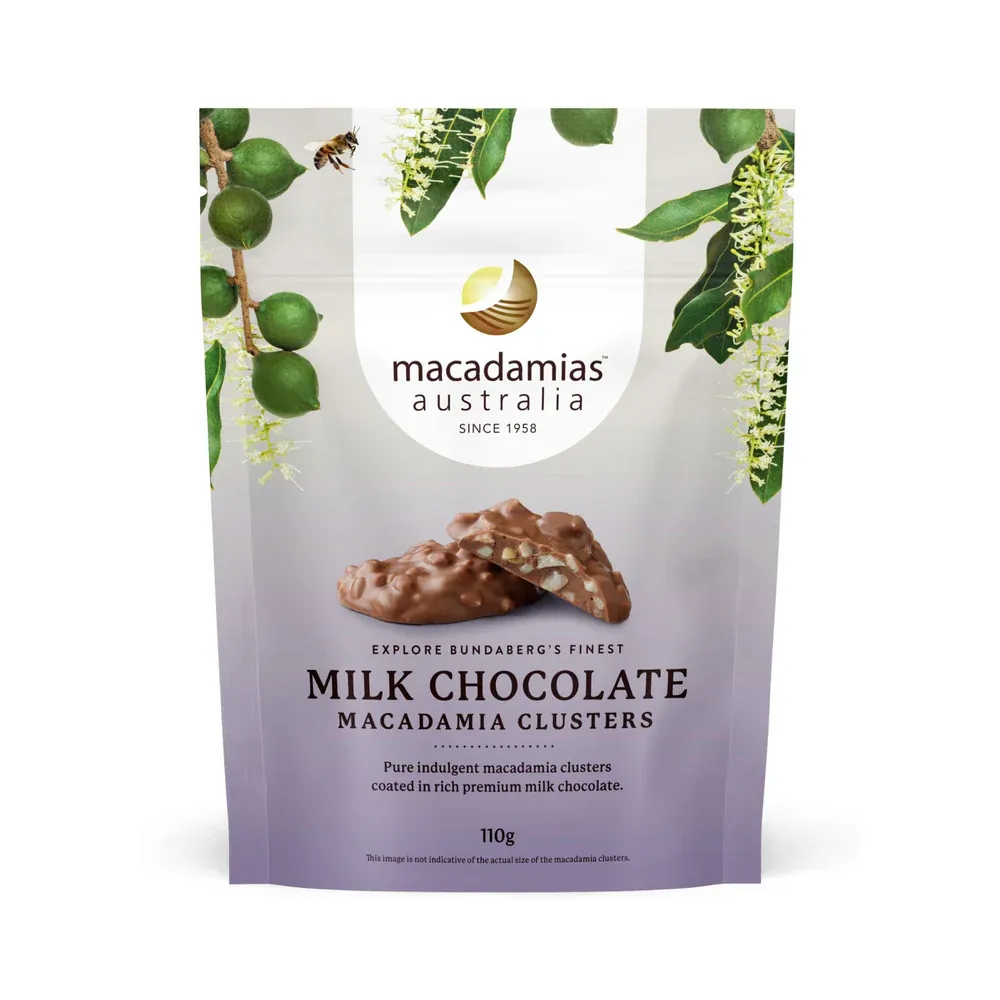 Macadamias Australia Milk Chocolate Macadamia Clusters