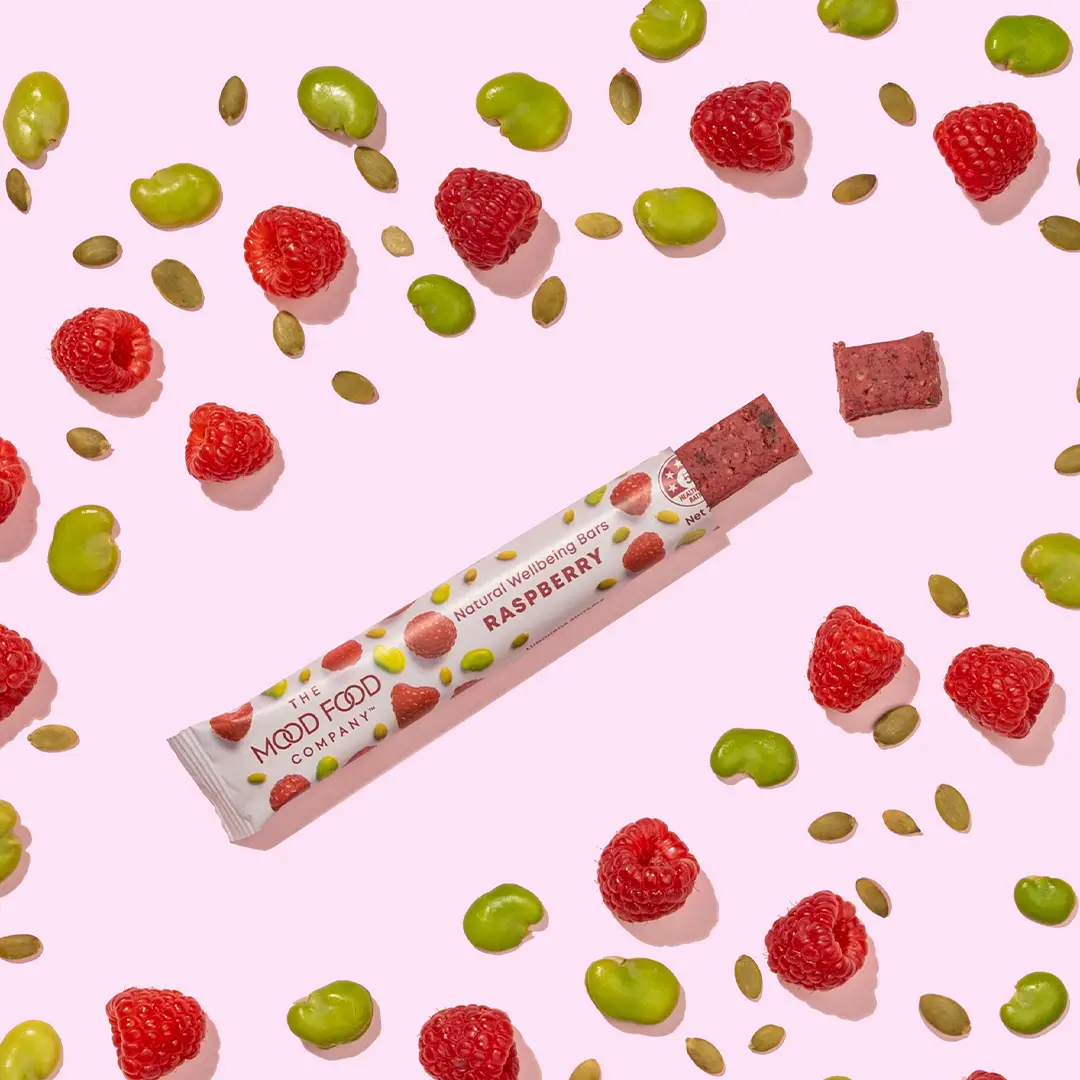 The Mood Food Company Raspberry Natural Wellbeing Bar