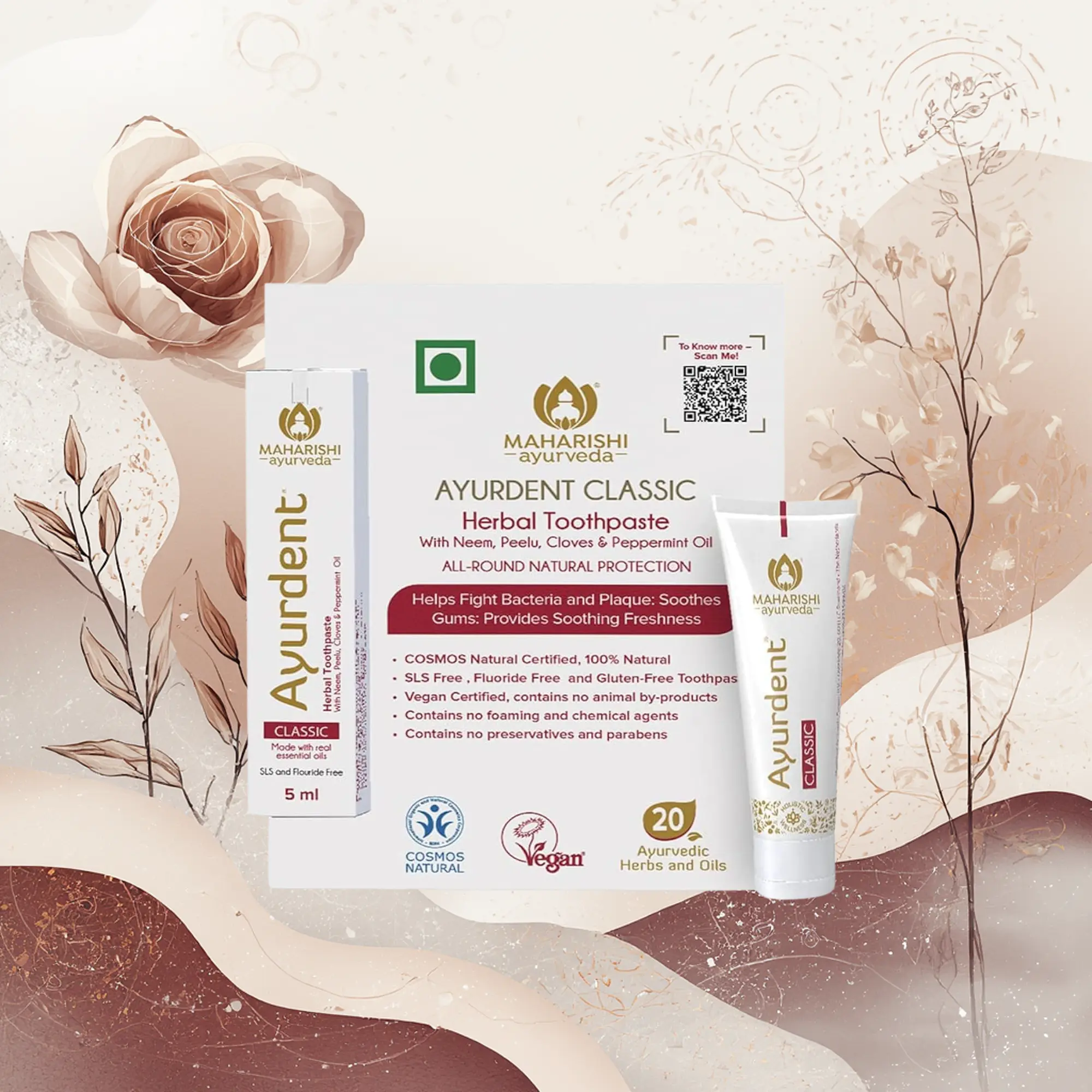Maharishi Ayurveda Ayurdent Classic Toothpaste Sample 75g