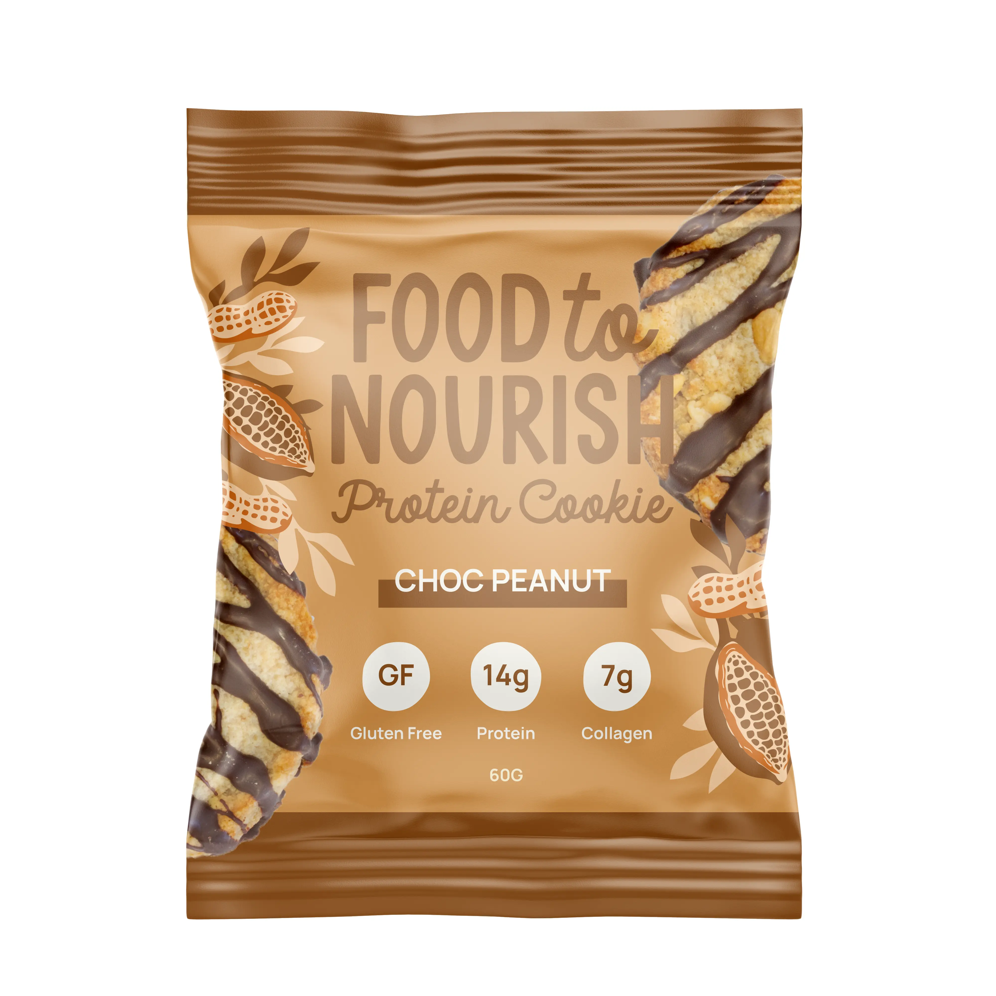 Food to Nourish Protein Cookies Choc Peanut 