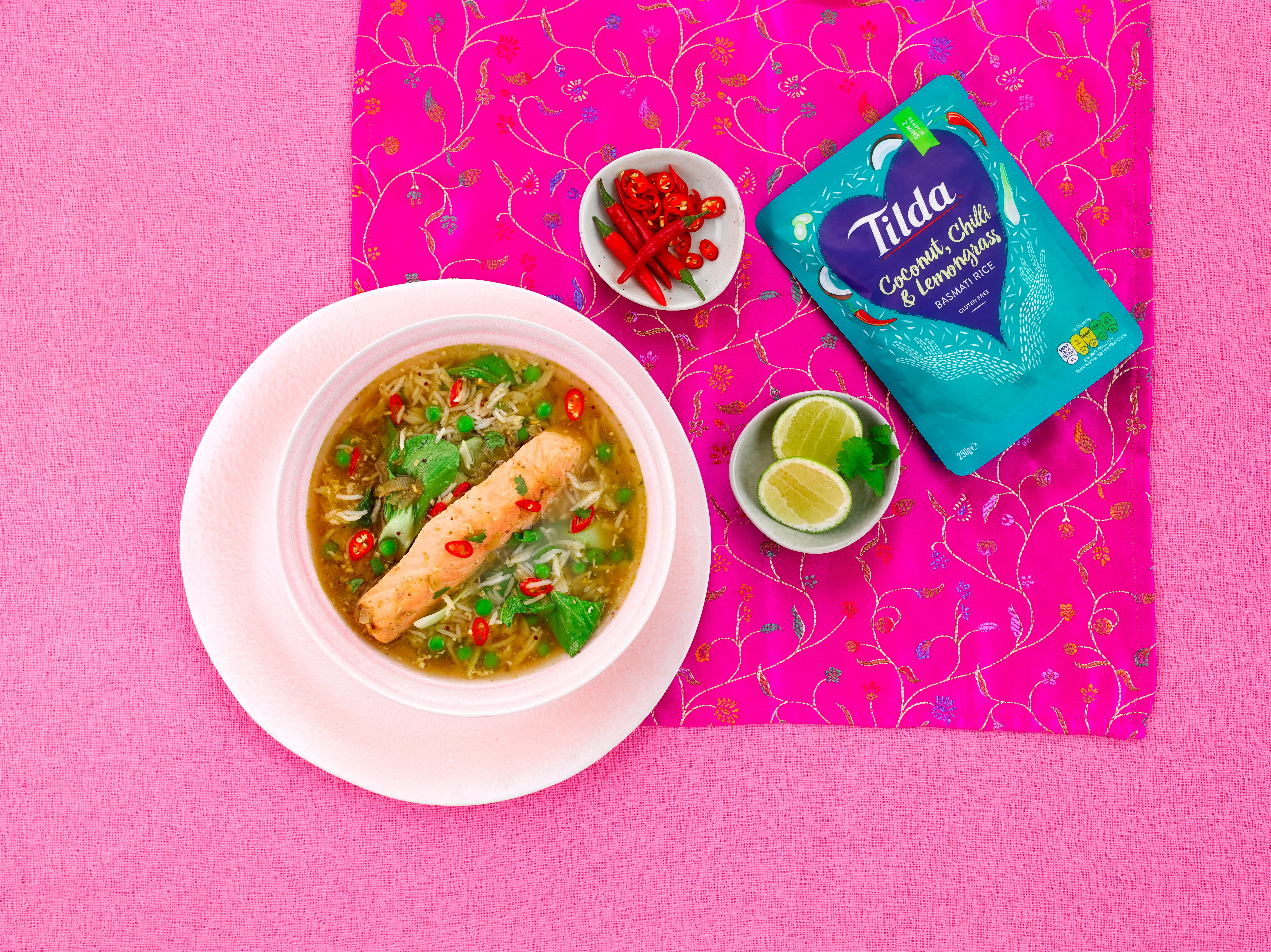 Tilda Coconut, Chilli & Lemongrass Basmati Rice 250g