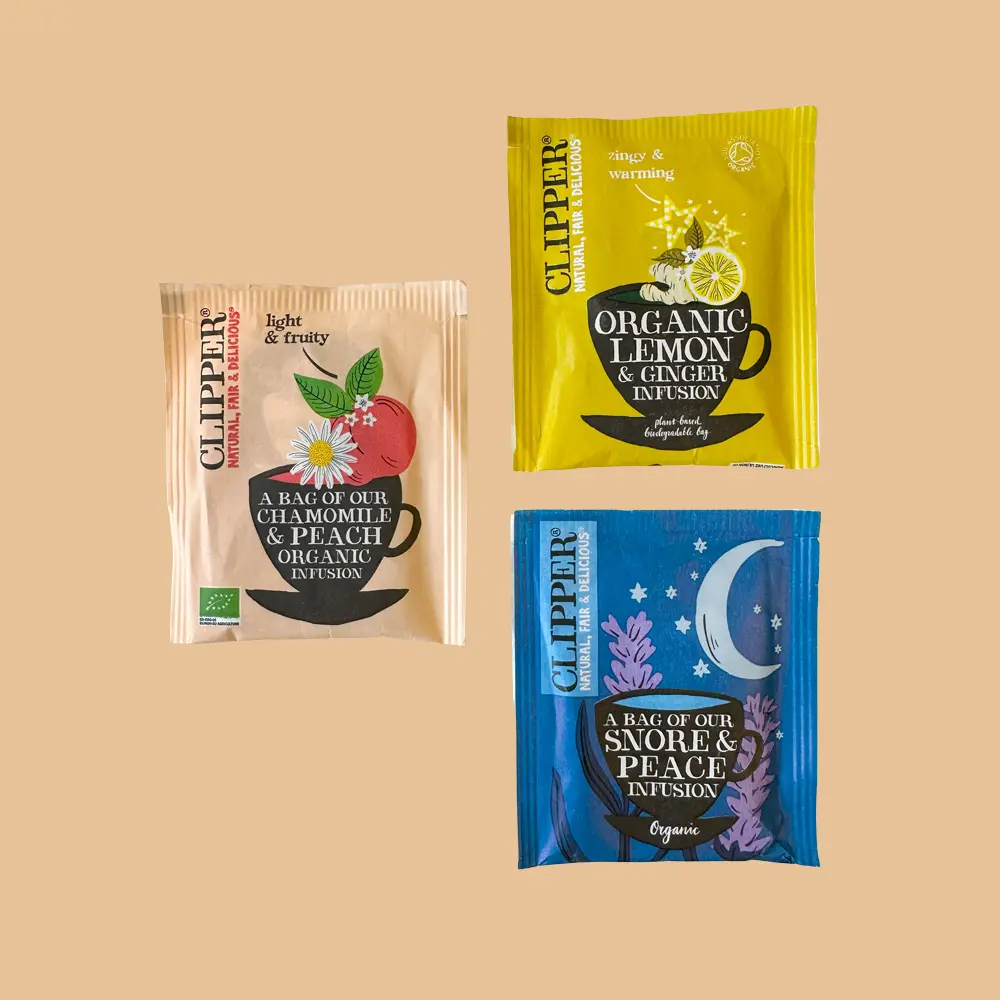 Clipper – English Breakfast, Earl Grey & Lemon & Ginger