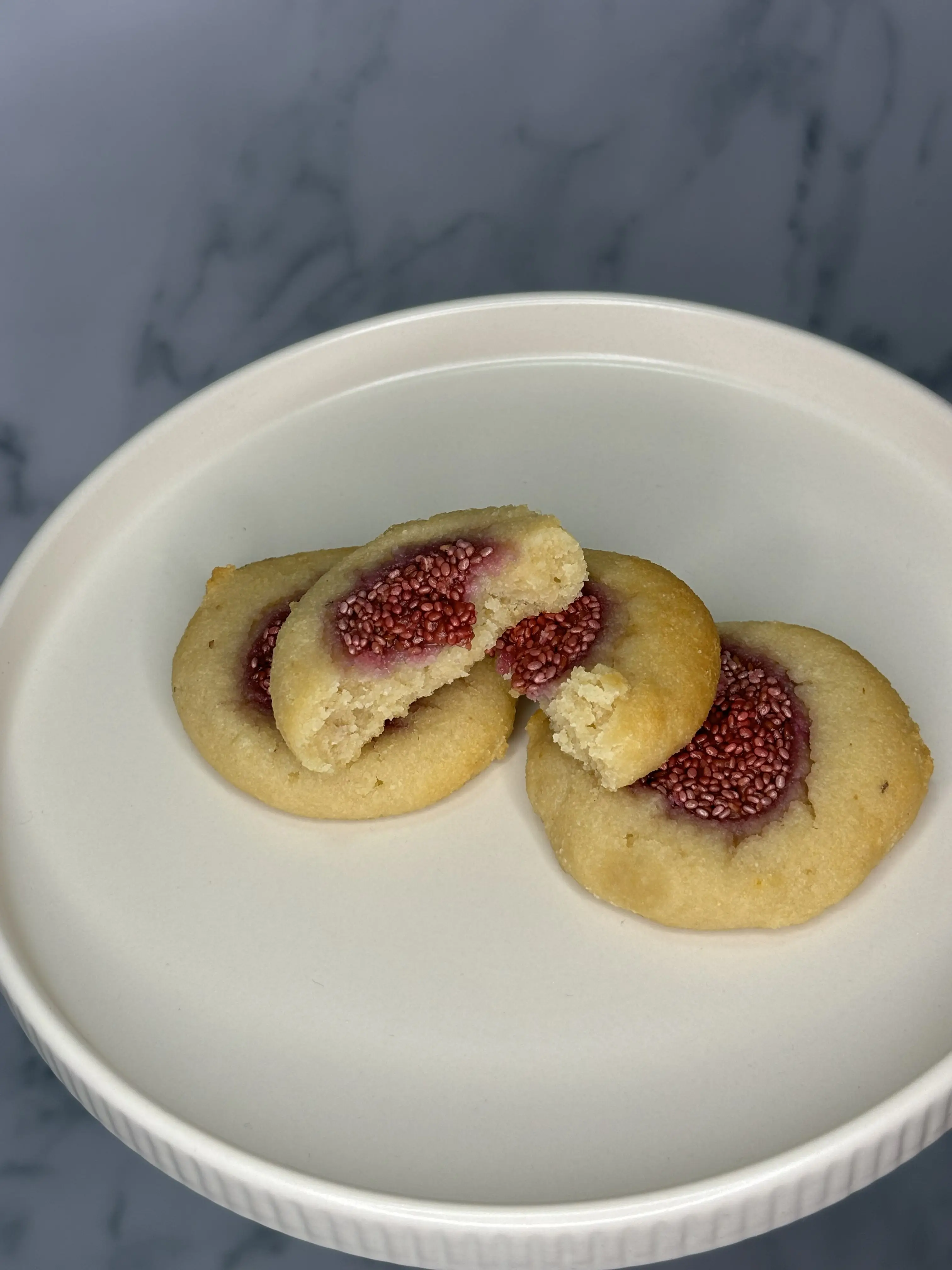 Chia & Raspberry Jam Drops
