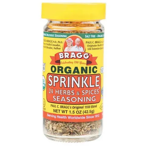 Bragg Organic Sprinkle 24 Herbs and Spices Seasoning, 1.5 oz (Case of 3)