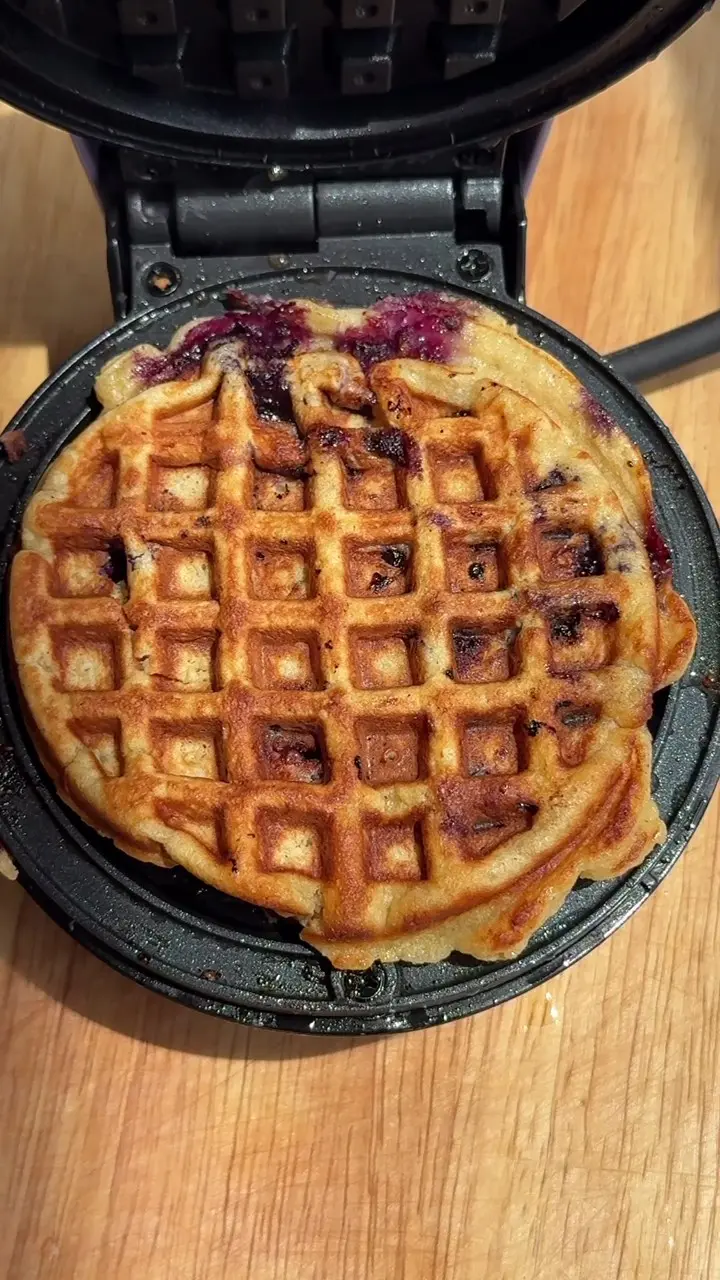 Blueberry Collagen Waffles