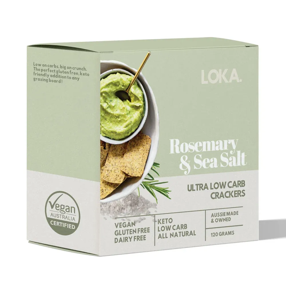 Loka crackers rosemary & sea salt