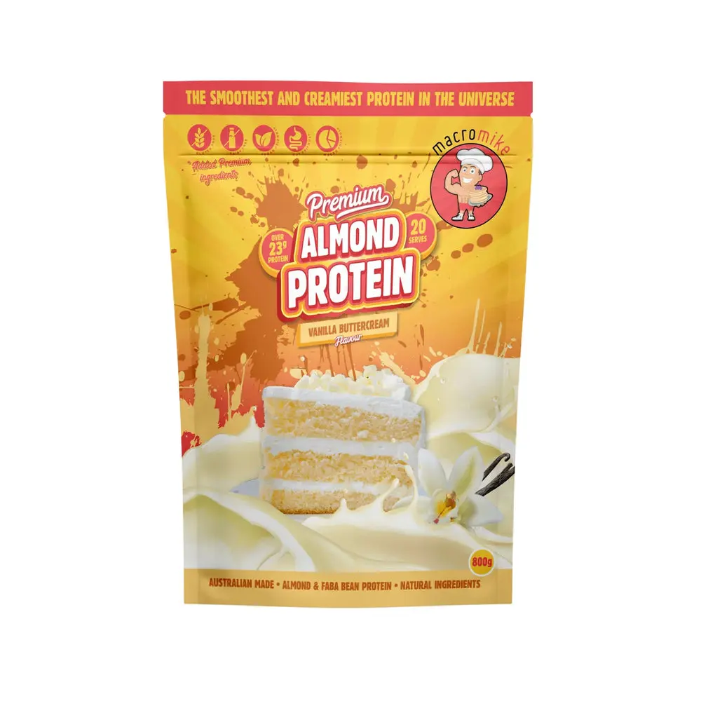 Macro Mike Premium Almond Protein Vanilla Buttercream