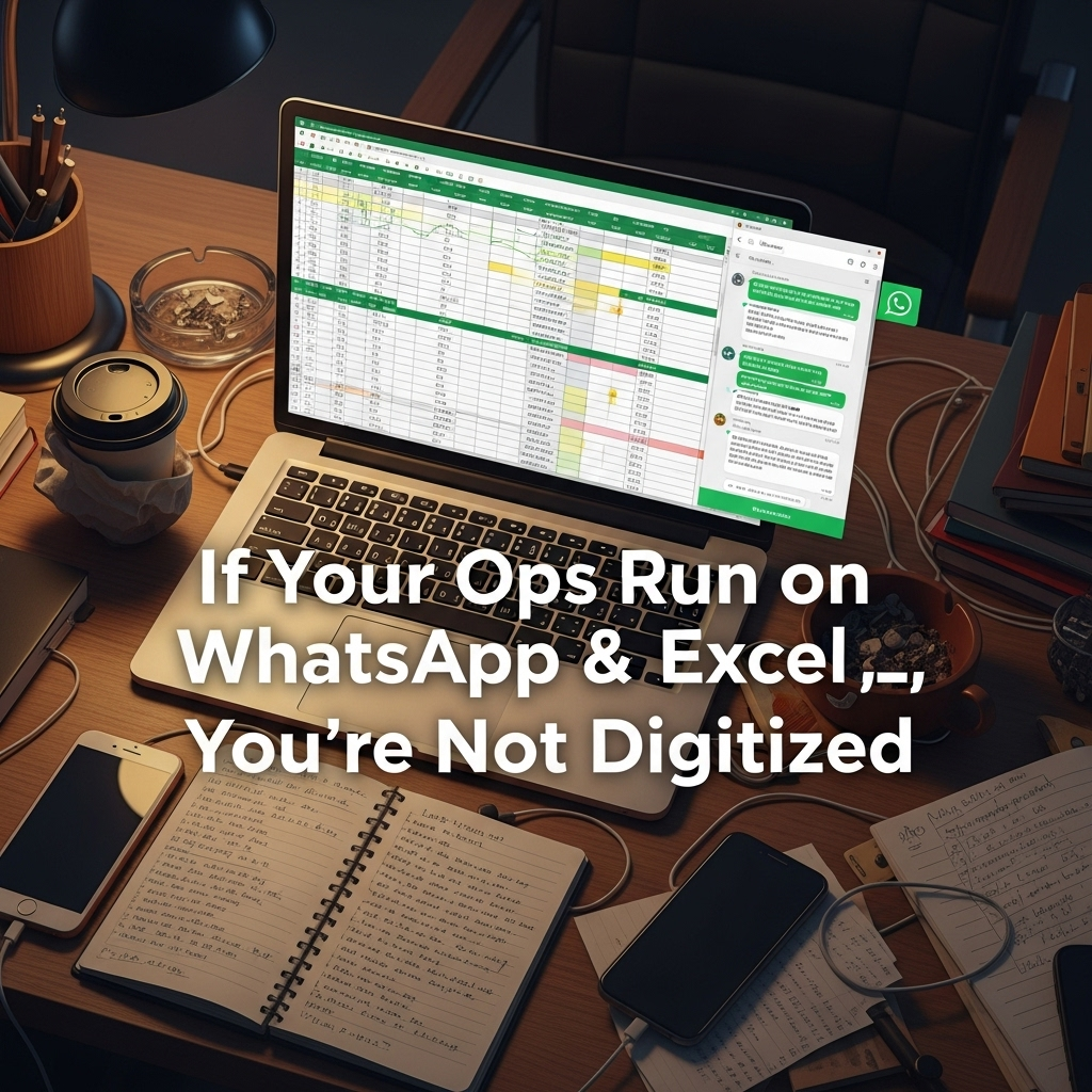 If Your Ops Run on WhatsApp & Excel — You’re Not Digitized
