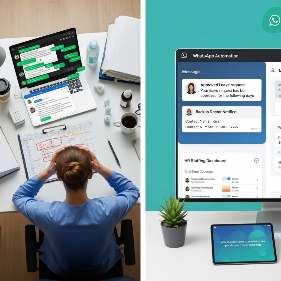 No More Guesswork: Automate Doctor & Staff Scheduling with ChatOps on WhatsApp