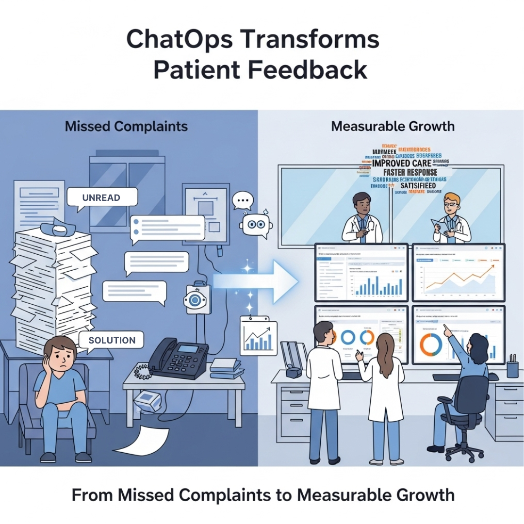 "How ChatOps Transforms Patient Feedback: From Missed Complaints to Measurable Growth"