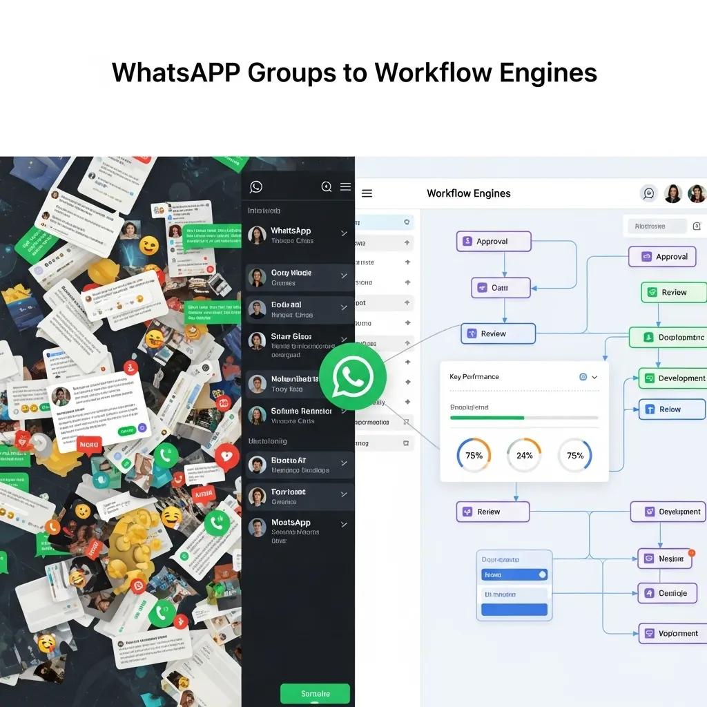  From WhatsApp Groups to Workflow Engines