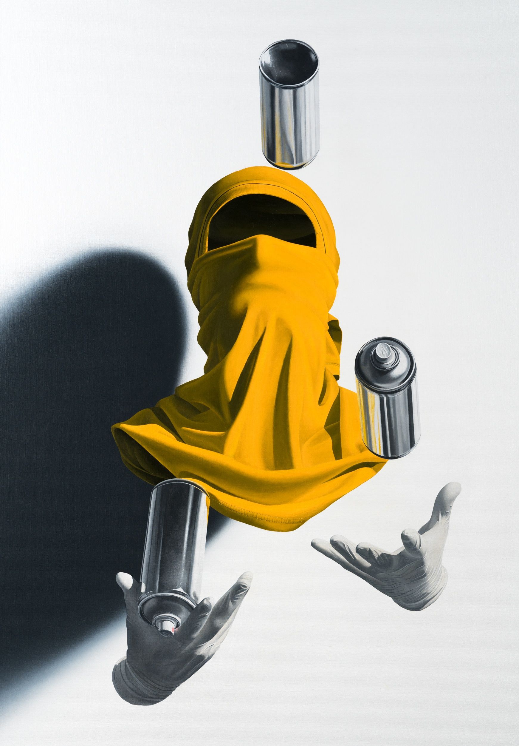 Shirt Mask Jugling Cans