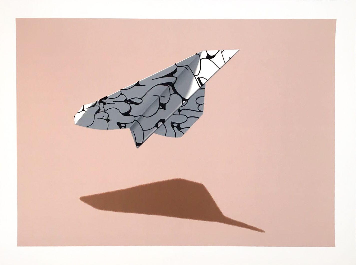 Paper Plane V - PINK BG